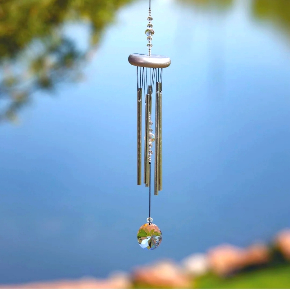 Woodstock chimes crystal windchime ice 20 in long